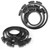 ISPINNER 12pcs 4 Inch Stainless Steel Adjustable 78-102mm Size Range Worm Gear Hose Clamp, Fuel Line Clamp for Plumbing, Automotive and Mechanical Application (Black)