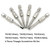 It Works Great Triangle Screwdriver Bit Set, Screw Head, 2 Inch Length, 1/4” Hex Shank, S2 Alloy Steel，Magnetic Head Bits Set，Pack of TA18, TA20, TA23, TA25, TA27, TA30 (6 Pcs)