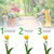 Thealyn 12 Pack 16 Inch Plant Support Stakes, Metal Single stemmed Flower Support Hoops，Garden Plant Stakes Plant Prop for Amaryllis Orchid Lily Rose Peony Tomatoes Gladiolus