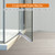 Shower Door Bottom Seal, 118Inch(3PCS x 39 Inch) Frameless Glass Door Side Seal Strip for 3/8 Inch Glass Shower Door Sweep Clear to Stop Leak (H-Type)