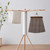 Nature Smile Wooden Pants Hangers Non Slip Smooth Finish Solid Wood Clamp Skirt Hanger Hair Extension Hangers with 360° Swivel Hook (20Pcs, Retro)