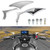 Nifeida 8mm/10mm Motorcycle Spear Blade Rearview Side Mirrors, Chrome Motorcycle Cruiser Blade Mirrors fit for Harley Cruiser Chopper Sportbike Dyna Softail Street Bike Scooter Dirt Bike, Pair