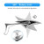 Nifeida 8mm/10mm Motorcycle Spear Blade Rearview Side Mirrors, Chrome Motorcycle Cruiser Blade Mirrors fit for Harley Cruiser Chopper Sportbike Dyna Softail Street Bike Scooter Dirt Bike, Pair