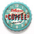 Menterry Bottle Cap Design Iron Retro Wall Clock,13" Blue Vintage Style