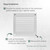Vent Systems 4'' x 4'' Inch Pack of 2 White Air Vent Cover Metal Air Return Grill with Built in Pest Guard Screen HVAC Vent Cover for Home Improvement Vent Duct Cover 100x100 mm