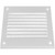 Vent Systems 4'' x 4'' Inch Pack of 2 White Air Vent Cover Metal Air Return Grill with Built in Pest Guard Screen HVAC Vent Cover for Home Improvement Vent Duct Cover 100x100 mm
