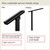 Metty Metal Hand Rails for Outdoor Steps,4 Step Stair Railing Kit