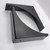 4 Pcs Black Metal Corner Protector Box Edge Safety Guard Cabinet Furniture Corner Metal Bumpers
