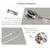 DOERDO 6PCS Stainless Steel Escargot Snail Tongs with Forks, Kitchen Cooking Tool for Kitchen Cooking and Restaurant Serving, 6Inch