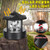VLUOO Lighthouse Solar Lights Outdoor 6" LED Rotating Lighthouse Lamp