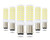 Lamsky BA15D Led Bulbs 6W Dimmable 120V,B15 Double Contact Bayonet Base,Daylight White 6000K,60W JD Type T3/T4 Halogen Equivalent Replaces for Pendants Ceiling Fans Sewing Machine Light(6-Pack)