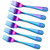 Minatee 6 Pcs Rainbow Kids Forks Stainless Steel Toddler Silverware Set
