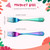 Minatee 6 Pcs Rainbow Kids Forks Stainless Steel Toddler Silverware Set