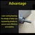 Mortar Grout Gun Cement Caulk Gun with 9 Nozzle Without Electric Drill