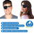 RIKEYO 2 Pcs Eye Patches for Adults and Kids,3D Adjustable Eyepatch for Right or Left Eye,One Eye Cover for Lazy Eye,Pirate Costume(Black)
