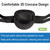 RIKEYO 2 Pcs Eye Patches for Adults and Kids,3D Adjustable Eyepatch for Right or Left Eye,One Eye Cover for Lazy Eye,Pirate Costume(Black)