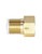 QWORK 2Pcs Brass One-way Check Valve, 1/2" Female to 1/2" Male Thread of Backflow Preventer