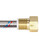 QWORK 2Pcs Brass One-way Check Valve, 1/2" Female to 1/2" Male Thread of Backflow Preventer