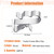 Zhengmy 50 Pcs Trailer Frame Wire Clips Stainless Steel Metal Cable Clips
