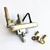 1 PC 0° BBQ Grill Gas Valve With Thrower Valve, Stem OD 5/16", Orifice size: 1.05mm for LP Gas, Fits for 5/8" Manifold Tube