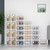 SIMPDIY Clear Shoe Storage Boxes, Stackable Shoe Organizer for Closet
