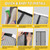 Reversible Left Right Side Opening Magnetic Screen Door for 72 x 96 in French Door, Screen Itself Size: 74" x 97", Glass Sliding Door Heavy Duty Screen Door Mesh Curtain for Front Patio Or Large Door
