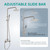 Aolemi Outdoor Shower Kit 8 Inch Head with Handheld,Brushed Nickel