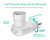 Borju Plug in Light Socket, Outlet to Socket Adapter, 360° Rotatable Plug with On/Off Switch, ETL Listed, White