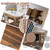 ZiftMART 21mm PVC Screw Hole Cover Cap 378pcs Wood Grain Furniture Stickers