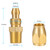 Breezliy Premium Solid Brass 2PCS Reusable Replacement Fitting For 3/8-Inch ID Hose,1/4-Inch NPT Rigid