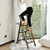XinSunho 4 Step Ladder, Aluminum Step Stool with Retractable Handrail