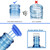 Silicone Replacement Caps Pack of 6, No Spill 5 Gallon Water Jug Lids Leak Proof Fit 55mm Bottles