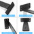 Shelf Brackets Floating Shlef Brackets 6-Inch 6-Packs, 1/5 Inch Thick Heavy Duty Shelving Brackets for Wood Shelves, 6" Hidden Black Metal L Bracket Shelf Bracket Supports with 160 Lbs Load Capacity