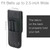 diodrio Belt Pen Holder Pouch, Pencil Holder Case Holster for Belt, Black