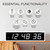 Ivation Oversized Digital Wall Clock with Large LED Display, 24" White