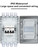 DIHOOL DC Circuit Breaker Box Cover with UV-Proof, 60 Amp Electrical Power Distribution Box 2 in 2 Out, PV Solar Disconnect Switch