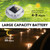 AGPTEK Solar Driveway Light Outdoor 1 Pack, 2 Color Modes LED Deck Dock