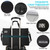 AKOZLIN 24" Dual Monitor Carrying Case, Padded Monitor Bag, TV Travel Case