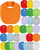 JaGely 30 Pcs Muslin Baby Bibs for Boys Girls, Square, Vivid Color