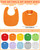 JaGely 30 Pcs Muslin Baby Bibs for Boys Girls, Square, Vivid Color