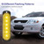 LEDStrobeLights8Pack,UltraSlimSurfaceMountWarningStrobeLight12LED,Amber&WhiteFlashingGrilleLights,12V-24VVehicleEmergencyLightKitfor TruckSUVPickupATVConstructionVehicle