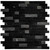SUNWINGS 5-Sheet Peel and Stick Mosaic Natural 3D Stone Self Adhesive Marble Tiles, 11.5" x 10.7" Stick on Backsplash for Kitchen Bathroom Fireplace Vanity, Mixed Black