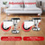Homhoo 3" Leveling Plate Caster Wheels with Adjustable Foot Pad,Set of 4