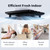 Zeyzer Black Bathroom Fan 110 CFM 1.0 Sone 5.9" Duct Square Ceiling or Wall Mount Ventilation Exhaust Fan for Bathroom/Corridor/Office/Laundry Room/SHop