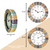 Lily's Home 10 inch Indoor or Outdoor Hanging Wall Clock and Thermometer Set,Stone Frame Battery Operated Quartz Movement, Operated Decor for Family Room, Office, Game Room,Garden, Backyard, Pool