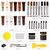 SEISSO Wood Furniture Repair Kit, 12 Colors Wood Fillers, Wood Putty with Beeswax, Furniture Touch Up Markers with Wood Crayons, Hardwood Floor Repair Kit for Stains, Scratch, Cracks, Hole