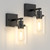 Licperron Clear Glass Replacement Shade 1 Pack, High Transmittance Cylinder Glass Lampshade Covers for Vanity lighting Fixtures Table Lamp Floor Lamp Chandelier Pendant Light
