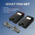 2-Pack 8 Dip Switch Linear DTC Delta 3 Gate Garage Door Remote 310MHZ