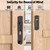 L'aimefois 180 Degree Flip Sliding Barn Door Lock for Privacy