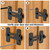 L'aimefois 180 Degree Flip Sliding Barn Door Lock for Privacy